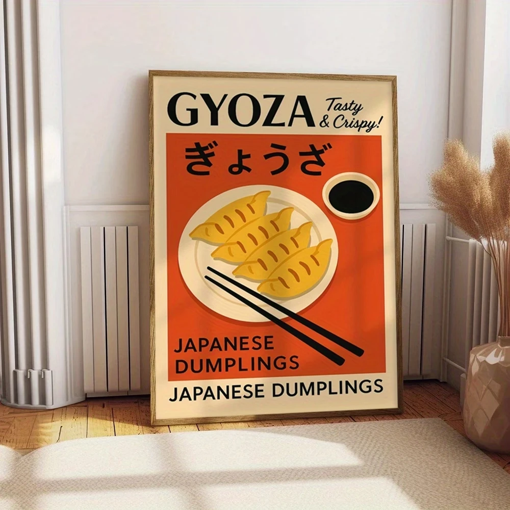 Modern Japanese Cuisine Chopsticks & Dipping Sauce Wall Art Print Canvas Painting Poster Picture For Kitchen Home Decor