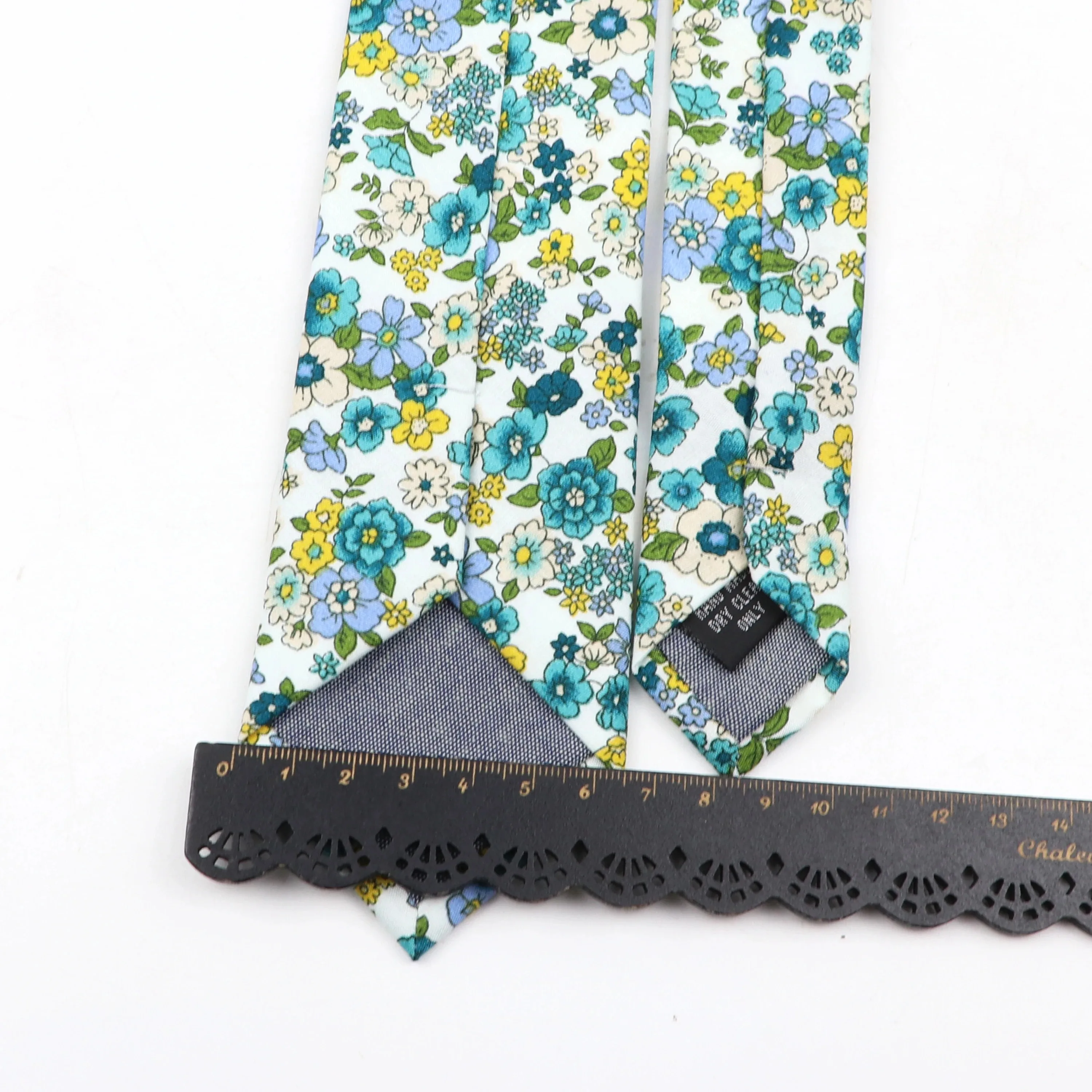 Beautiful Design Men's 6.5cm Floral Cotton Tie Colorful Red Blue Yellow Elegant Necktie Business Wedding Party Accessories Gifts