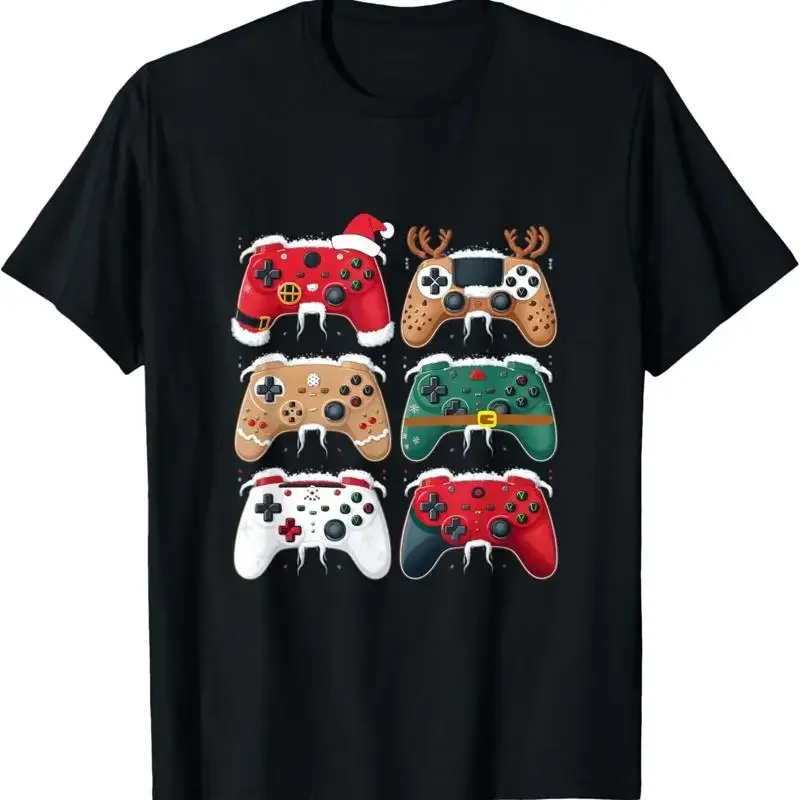 Christmas Gaming Video Game Controller Boys Men Gamer T Shirt