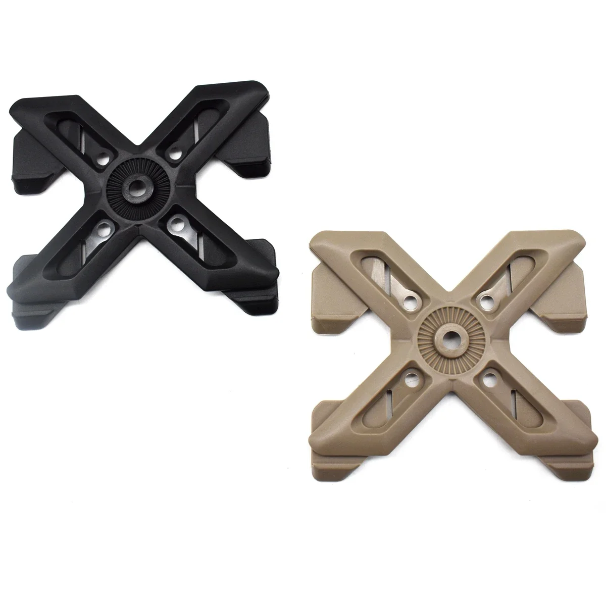 Tactical 360-Degree Rotation Molle Accessory Plate Adaptor Scorpus Gun Baggie Pistol Paddle Armored Load Vest Shooting Hunting