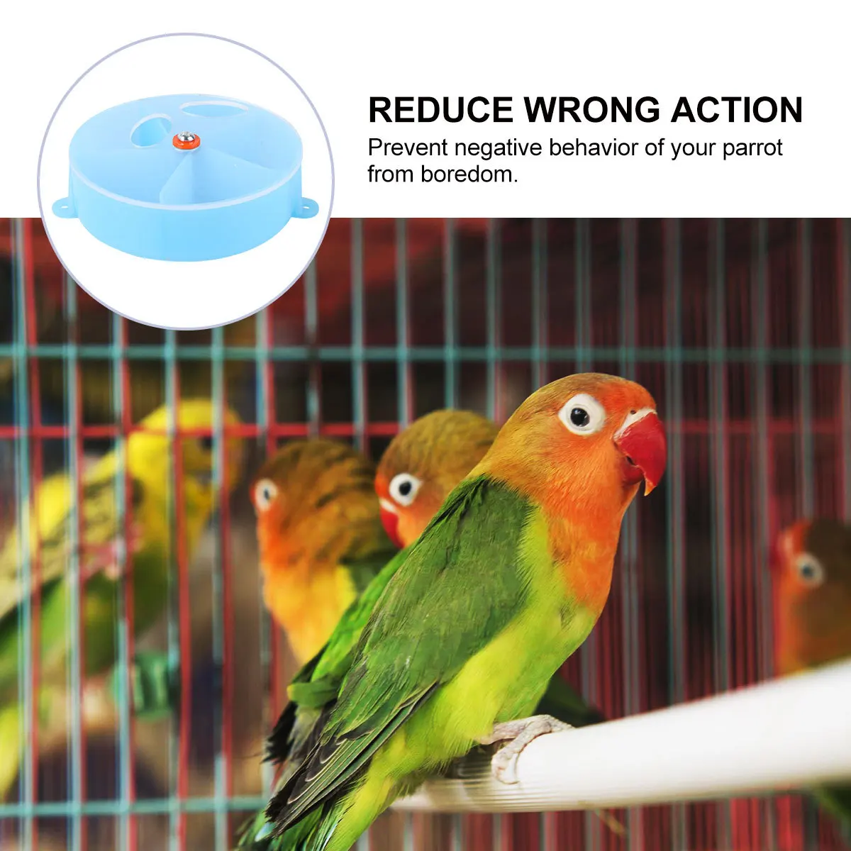 

Parrot Foraging Box -Like Design Interactive Feeder for Cockatoo Mini Macaw Cockatiel Conure Boredom Prevention