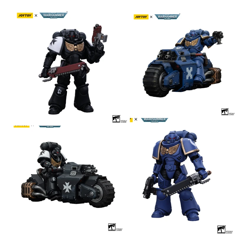 

JOYTOY 40K Фигурка Космическая морская пехота Ультрамарины Наручники Брат Катонс Черные тамплиеры Брат Вальт Модель игрушки