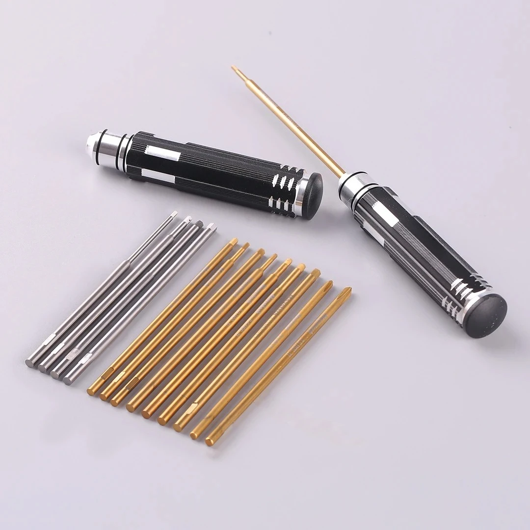 Mayatech High-Speed Steel Hexagonal Screwdriver Head Set Titanium Steel Blade 1.5/2.0/2.5/3.0 Sizes Hex Screwdriver Bit Set