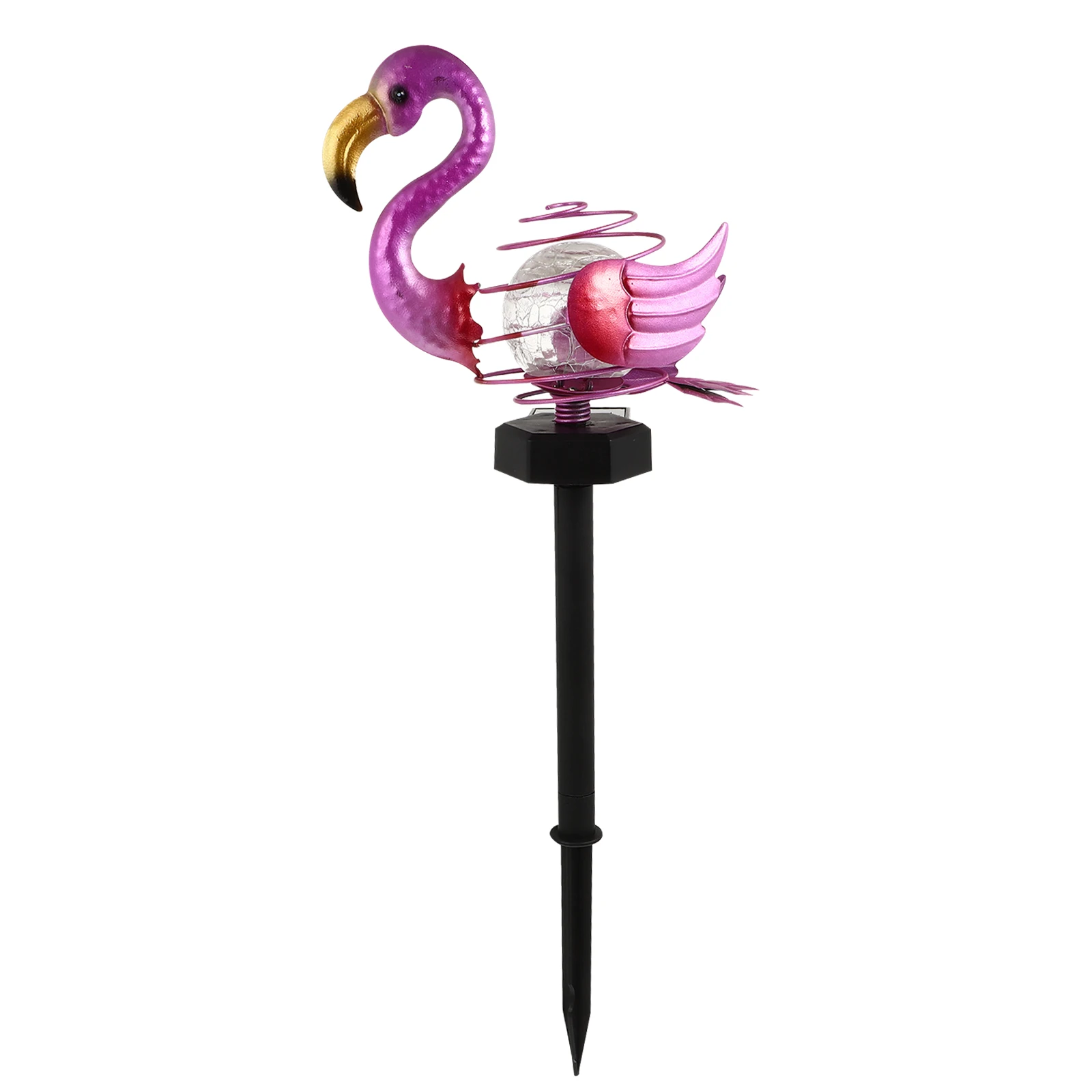 

Flamingo Solar LED Light Weather Resistant Garden Stake Lights Automatic On Off Dusk Dawn Easy Install Lawn Yard Fence