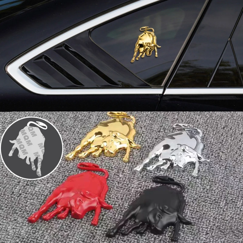 

Universal Metal Stainless Animal Car Accessories Badge Fight Bull Fly Horse forLP550 LP560 LP570 LP610 Emblem 3D Sticker Decor