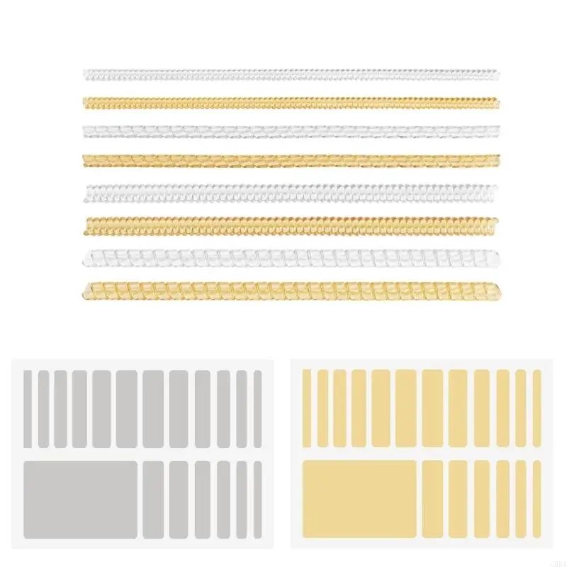 G88A 46PCSリングサイズアジャスターシリコンホルダーの強化グリップをスポーツ愛好家に適した滑りや引っ掻くのを防ぐ