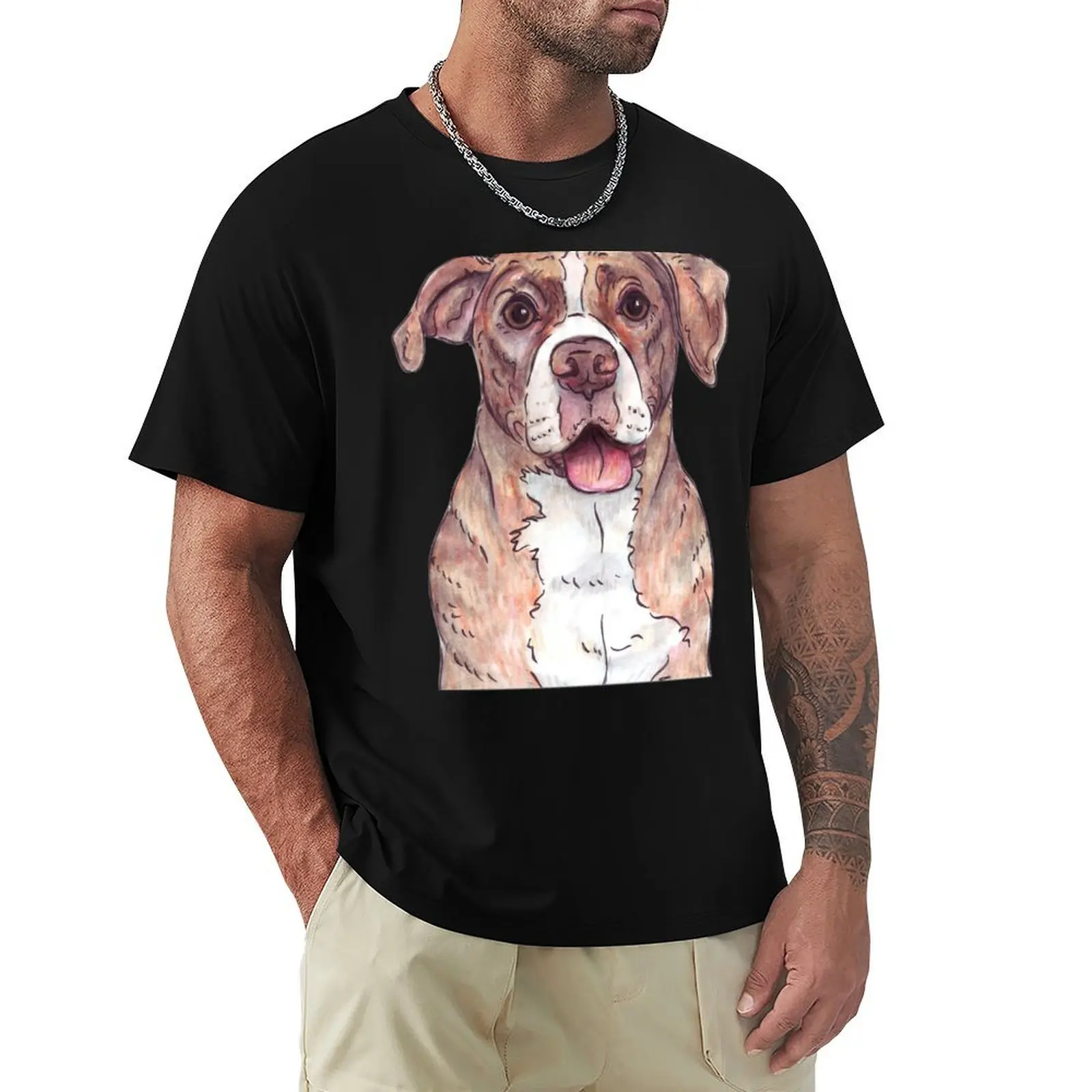 

TYSON doodle T-Shirt oversizeds graphic tee shirt anime clothes plus size men clothing