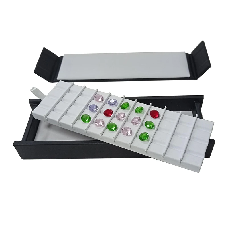 Wholesale Jewelry Gem Display Box Case Loose Diamond Storage Tool Coin Jar Show Tray Gem Pot Gemstone Organizer Holder Container