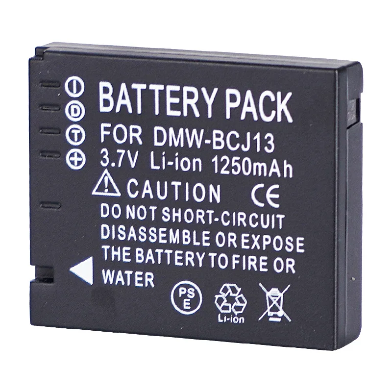1250mAh DMW-BCJ13 BP-DC10 BPDC10 بطارية فك تشفير كاملة لباناسونيك لوميكس DMC-LX5 LX5GK LX5K LX5W LX7 LX7GK LX7K بطارية الكاميرا