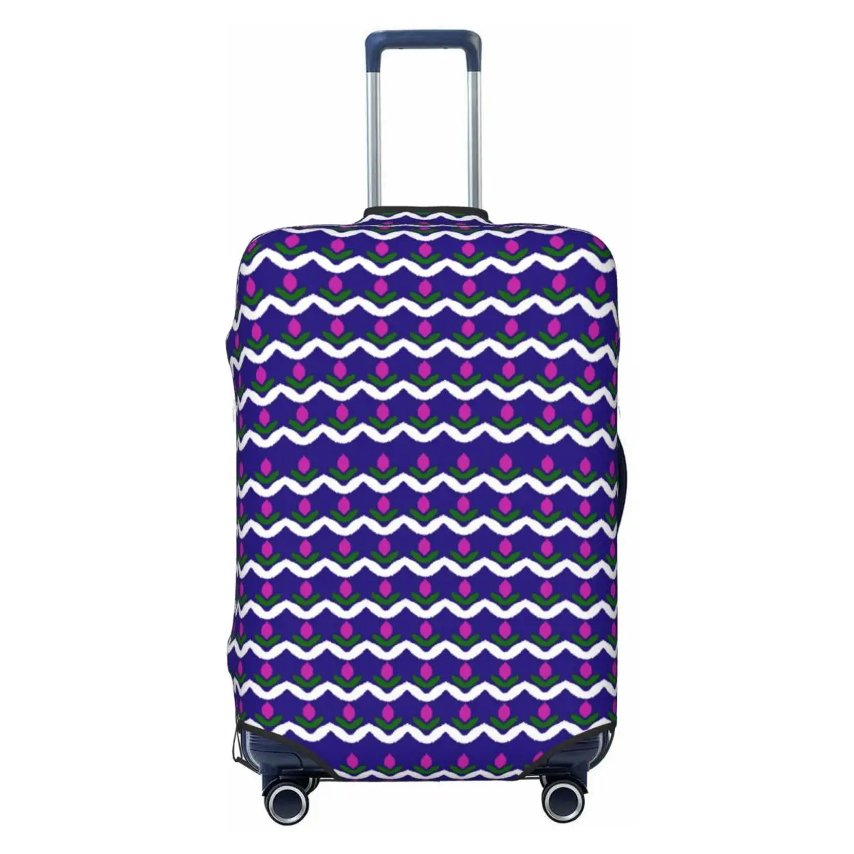 

Custom Ikat Geometric Tribal Ethnic Pattern Luggage Cover Protector Elastic Travel Suitcase Covers