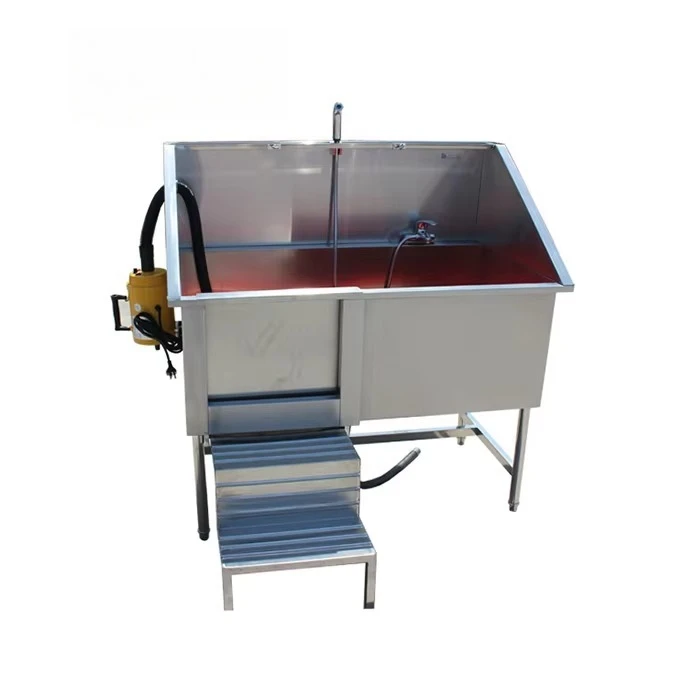 Stainless Steel Dog Bath Tub, 304 Durable Sliding Door, Dryer, Veterinary Use, Pet Grooming Equipment