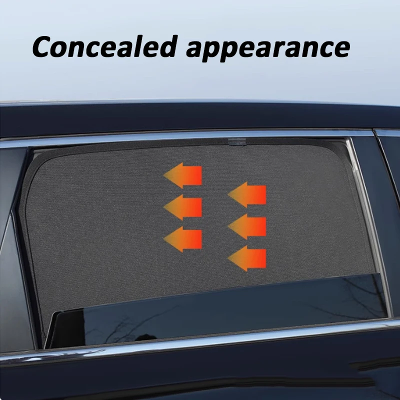 For Nissan QASHQAI Plus 7 Seats 2014-2015 Car Sunshade Side Window Mesh Curtains Sun Visor UV Heat Protection Sun Shade Cover