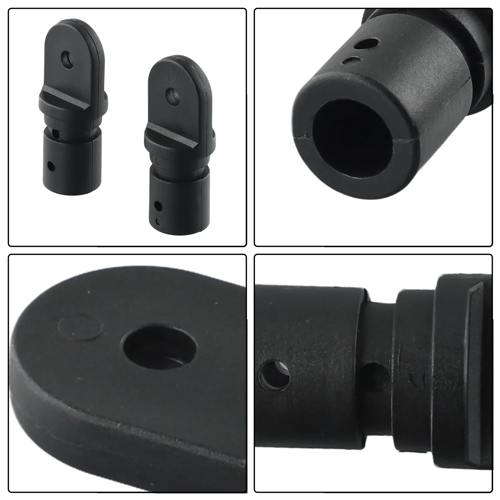 Marine Boat Bimini Top Nylon Insert Tube Eye End Fitting Hardware 2Pcs Suitable For Yacht And Watercraft Applications