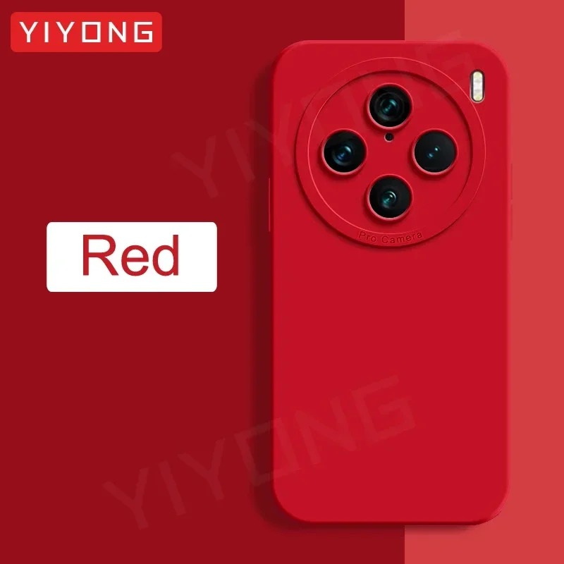Für VivoX100 Pro Fall YIYONG Seidige Gefühl Flüssigkeit Silikon Soft Cover Für VIVO X100 Ultra X200 Pro Mini VivoX200 Globale Telefon Fällen 8