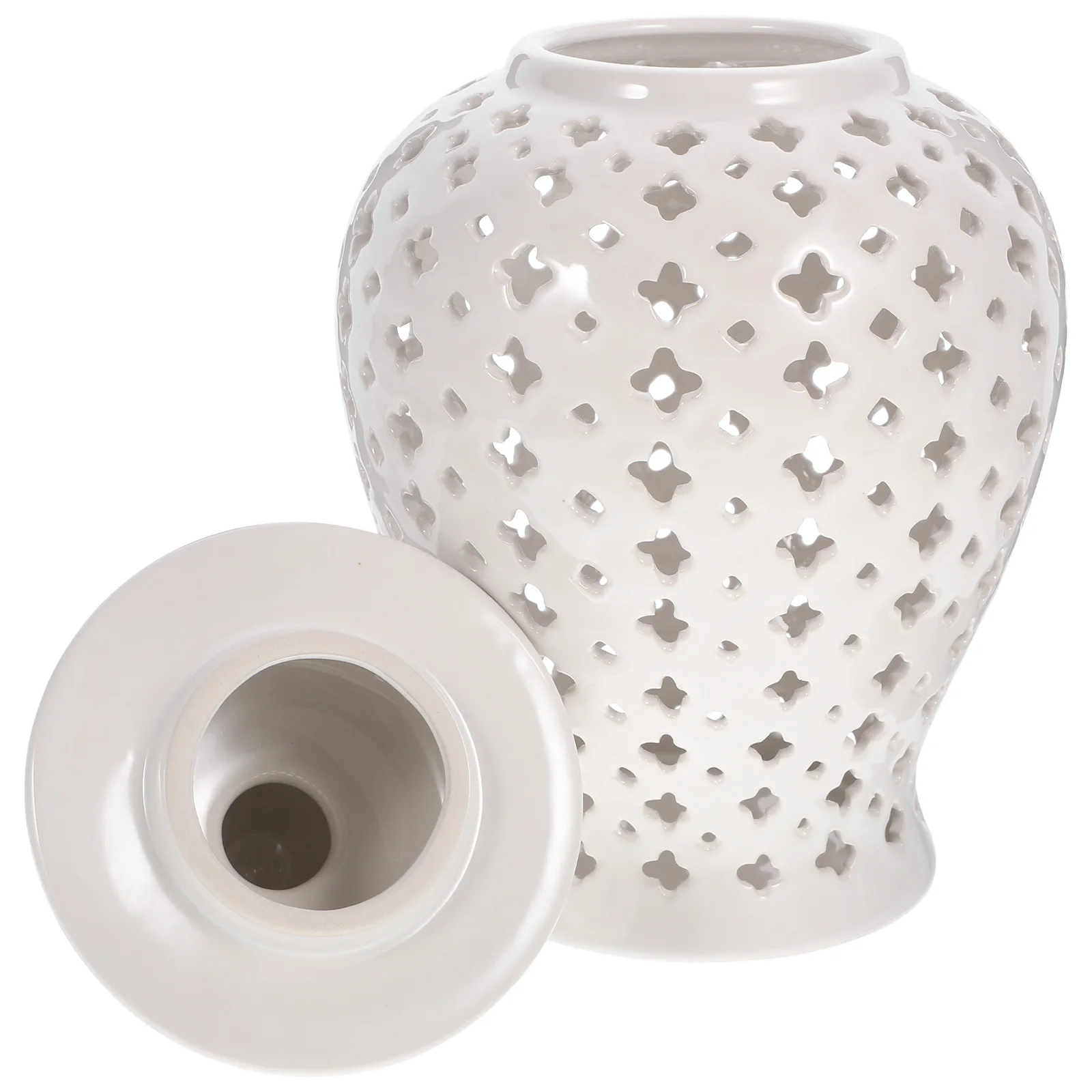 

General Can Ginger Jar Flower Vase Vintage Style Artificial Decorative Porcelain Home Office