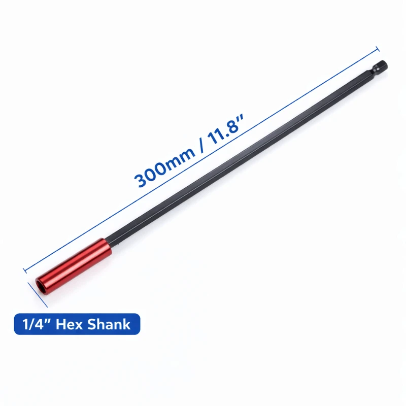 1/4" Hex Shank Magnetische Bit Houder Verlengstuk 60/100/150/300mm Snelkoppeling Schroevendraaier Booradapter