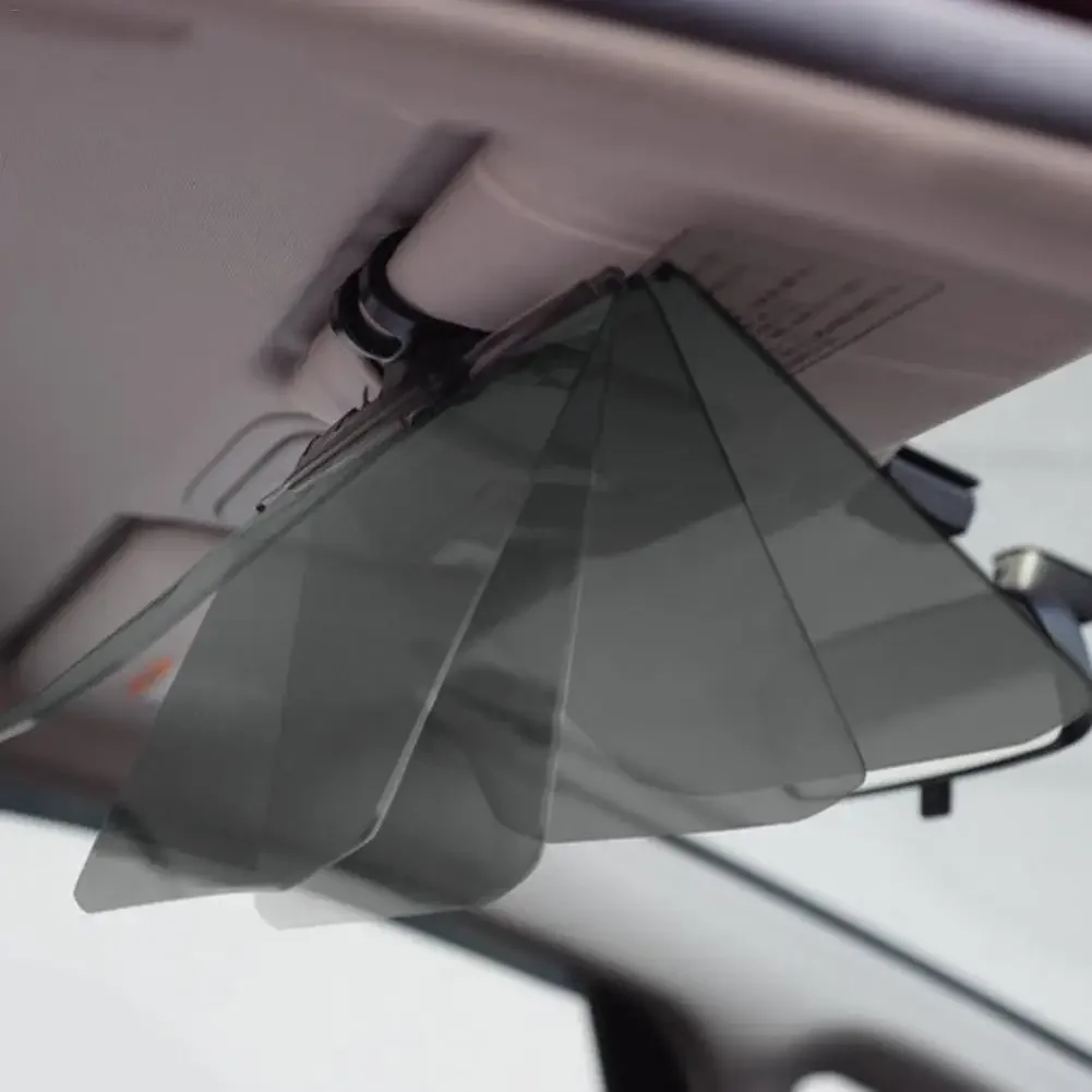 Car Sun Visor Anti Dazzle Shading Mirror Auto Anti-Glare Clip-on Shield Sunshades Driving Mirror Clear View