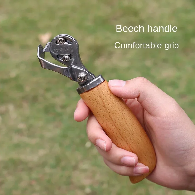 Leather trimming knife with multiple functions - Equidistant trimming knife - Handmade DIY leather making tool - Carbon steel