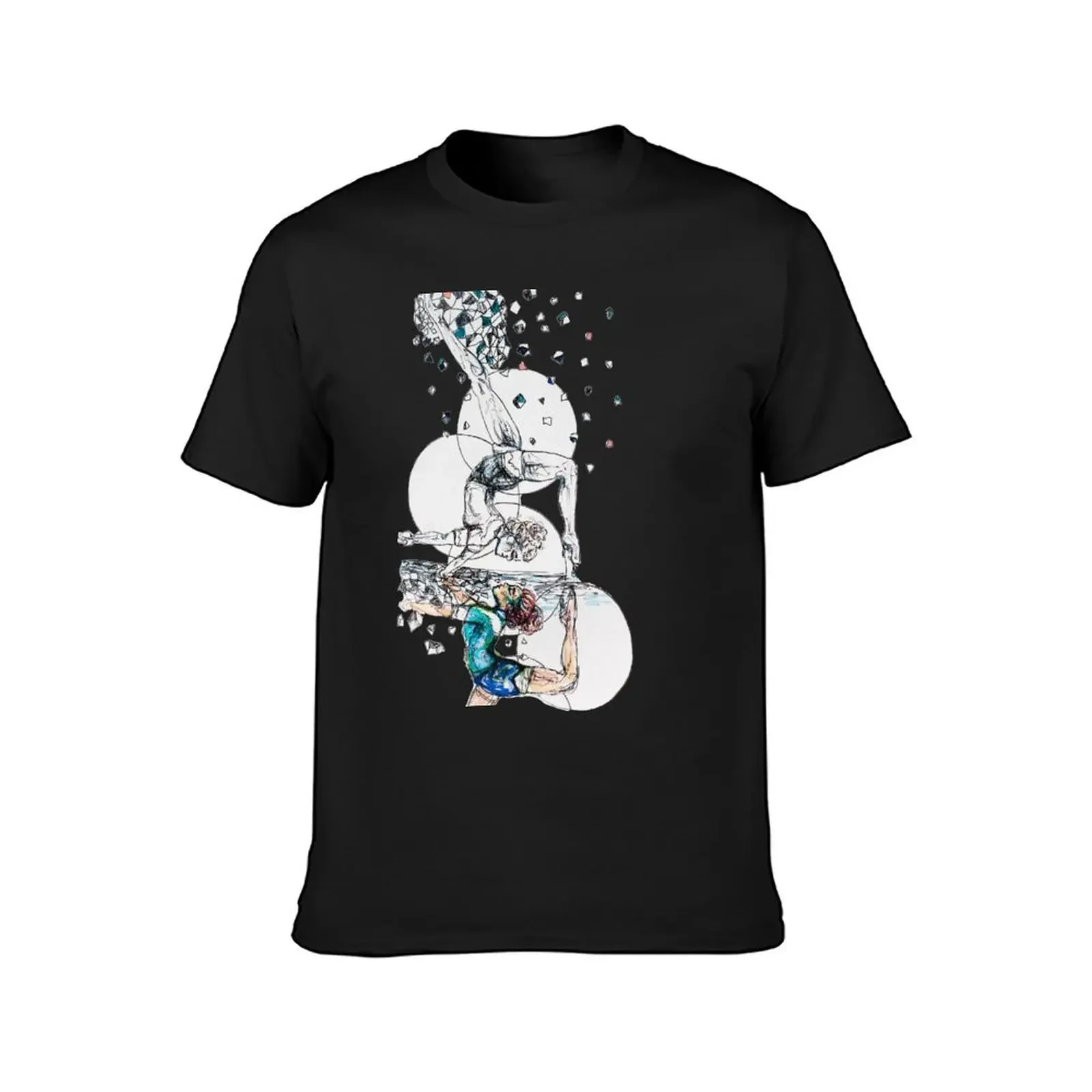 Crystal T-Shirt korean fashion graphic t shirt vintage quick-drying street wear mens clothing