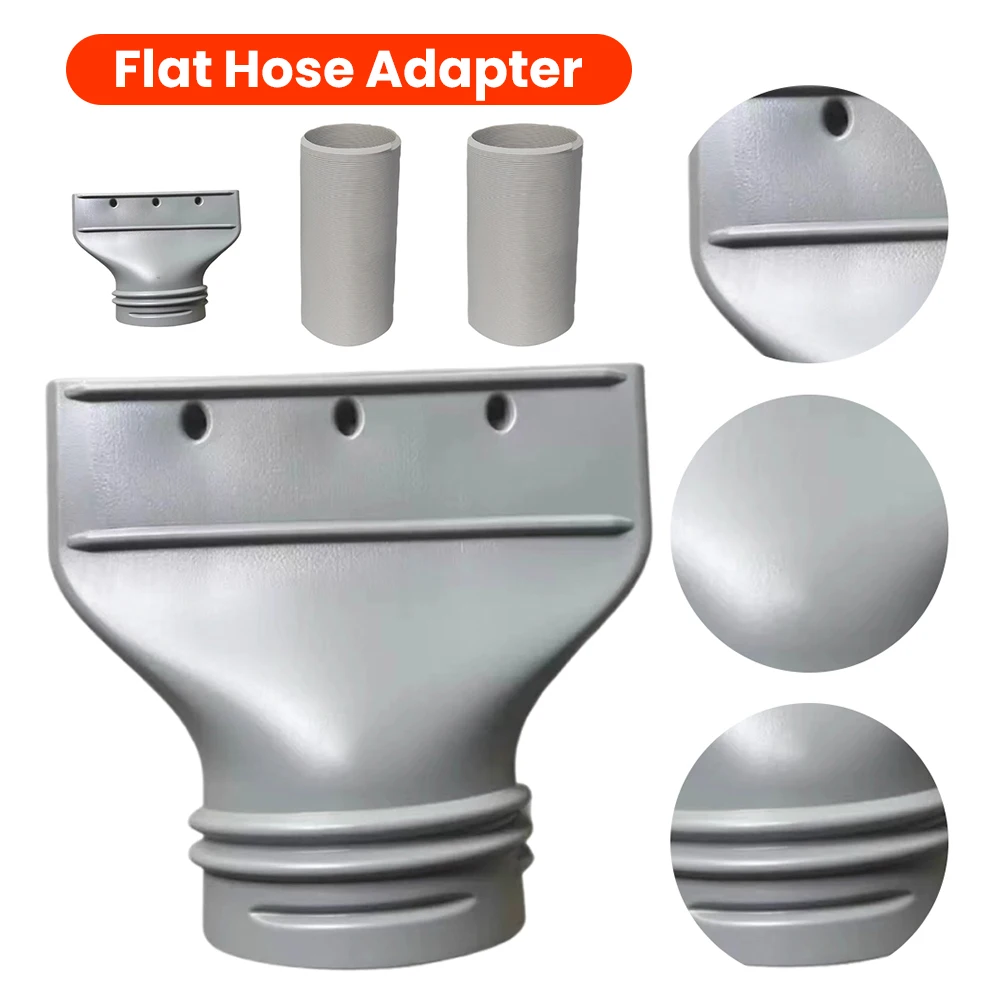 

Flat Hose Adapter Flat Air Conditioning Exhaust Hose Adapter Air Conditioning Hose Adapter for Mobile/Car Air Conditioning