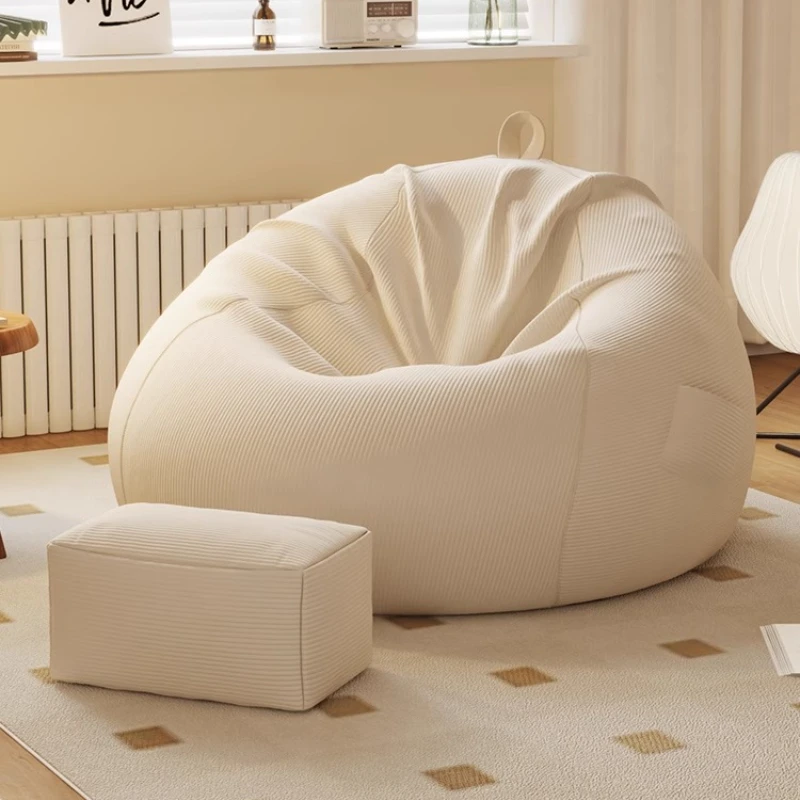 

Lounge Modern Bean Bag Sofas Couch Single Fluffy French Bean Bag Sofas Floor Corner Muebles Para La Sala Nordic Furniture