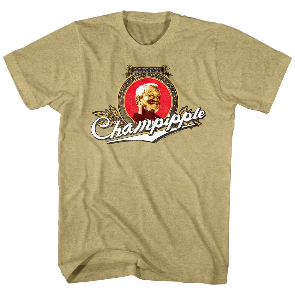 Redd Foxx CHAMPIPPLE Sanford Sons Men's T Shirt Fred Champagne Ripple Top