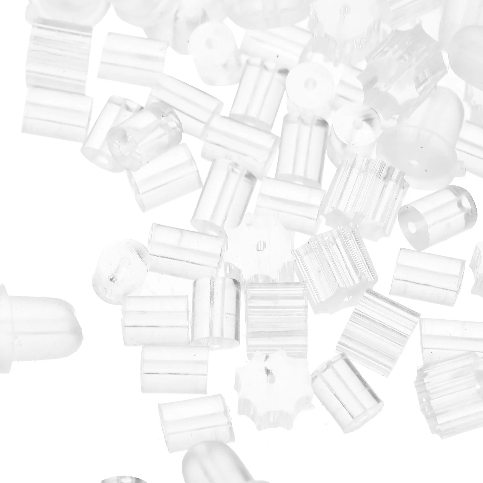 

300Pcs Earring Backs Silicone Rubber Replacements for Pierced Stud Earrings Clear Stoppers for Droopy Heavy Earrings