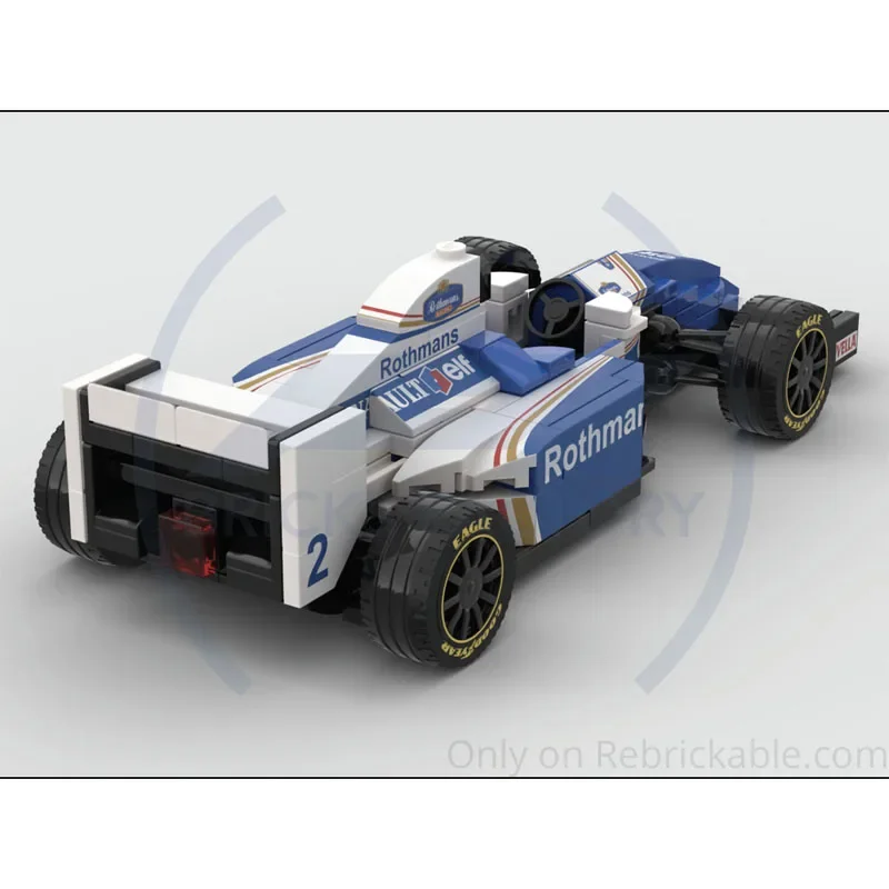 

FMOC-226332W16 Формула гоночного спортивного автомобиля, модель строительного блока 206, деталиMOC, креативные строительные блоки для мальчиков и детей на день рождения, игрушка в подарок