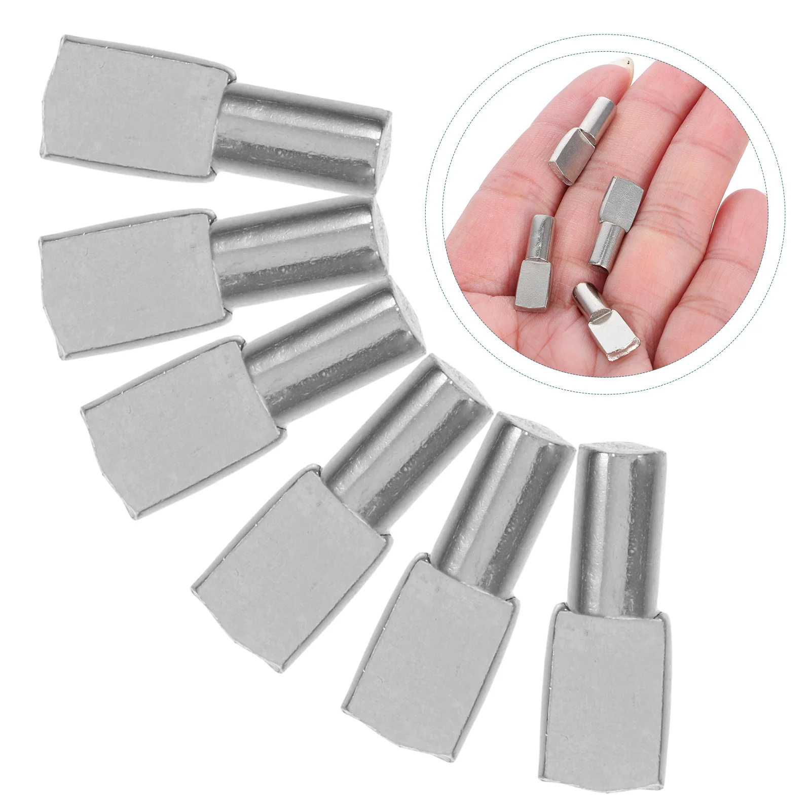 

100pcs Shelf Pins 5Mm Thick Stainless Steel Invisible Support Pegs For Cabinet Bookcase Closet Shelving Metal Bracket Holder
