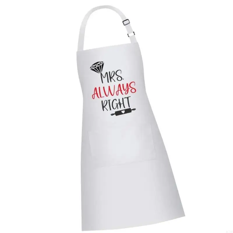 Couples tablier cuisine ensemble MR mrs en polyester en polyester liens croix réglables couverture corporelle complète