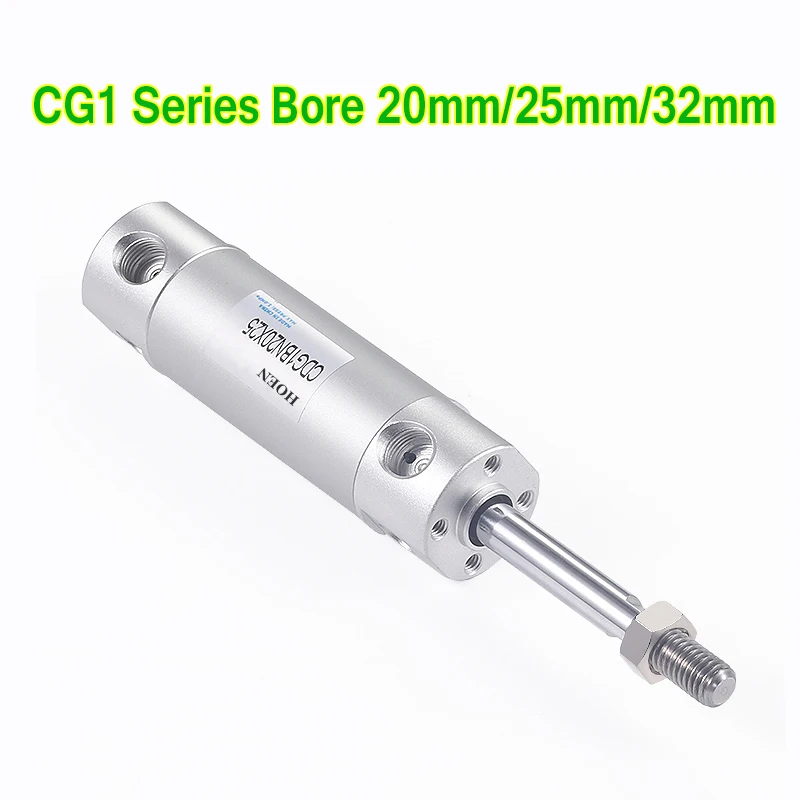 CG1BN SMC Type Bore 20mm 25mm 32mm Single Rod Double Acting Round Pneumatic Cylinder CG1BN20 CG1BN25 CG1BN32