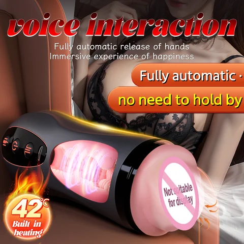 Juguete sexual para hombres, taza de masturbación para hombres, vibrador de estimulación de calefacción, soporte portátil sin voz Sexy, ventosa, Coño de bolsillo
