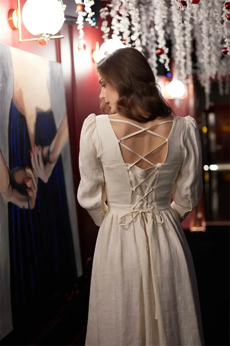 

V-neck Waist Slim Lace-up Short Sleeve Female Holiday Beach Style Mid-length Dresses 2025 New Rose Print Women's Wrap Dress