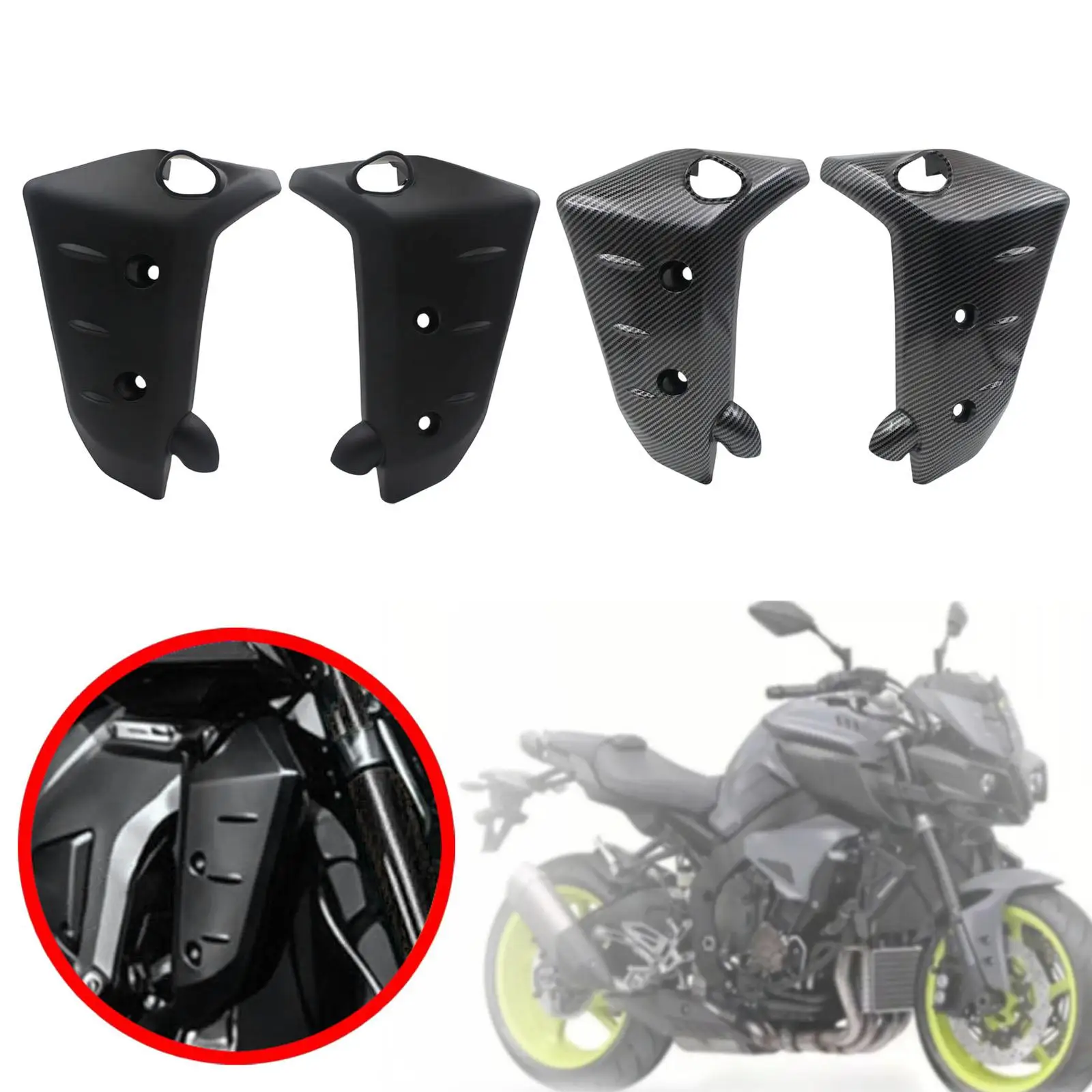 

Front Side Turn Signal Radiator Fairing Replace Parts Easy Installation for
