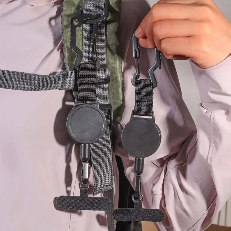 

Выдвижной противоугонный держатель для телефона, безопасный ремешок для смартфона с карабином, противоударный ремень для пеших прогулок, езды на велосипеде, альпинизма