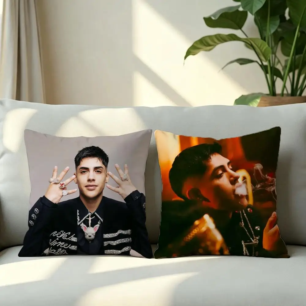 Celebrity-Floyy Menor & Cris MjS Cushion Cover 4Pcs Soft Plush Throw Pillow Covers 40x40 45x45 for Sofa Bedroom