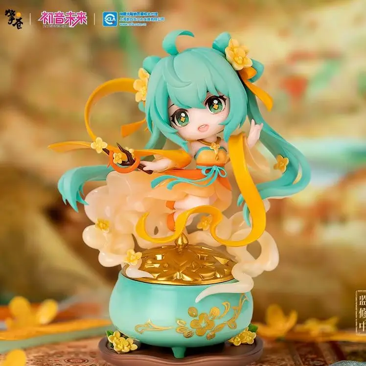 Judai Original Qingcang Studio VOCALOID Hatsune Miku Flower Rain Cute Mini PVC Action Figure Model Doll Toys