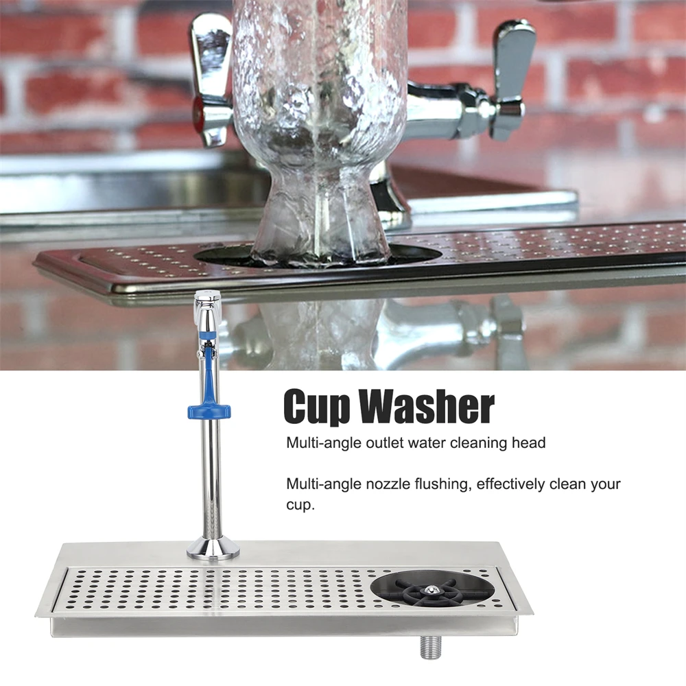 Coffee Shop Coffee Operation Desk Commercial Milk Tea Shop Cleaning Machine Water Purifier Push Cup Faucet Cup Holder 8P-07 Set