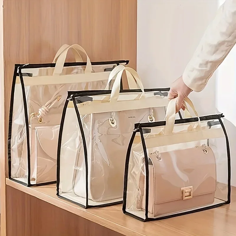 Verdickte PVC transparente wasserdichte Ledertasche Aufbewahrungstasche, staubdichte Tasche, Kleiderschrank hängende Verschiedenes Aufbewahrungstasche