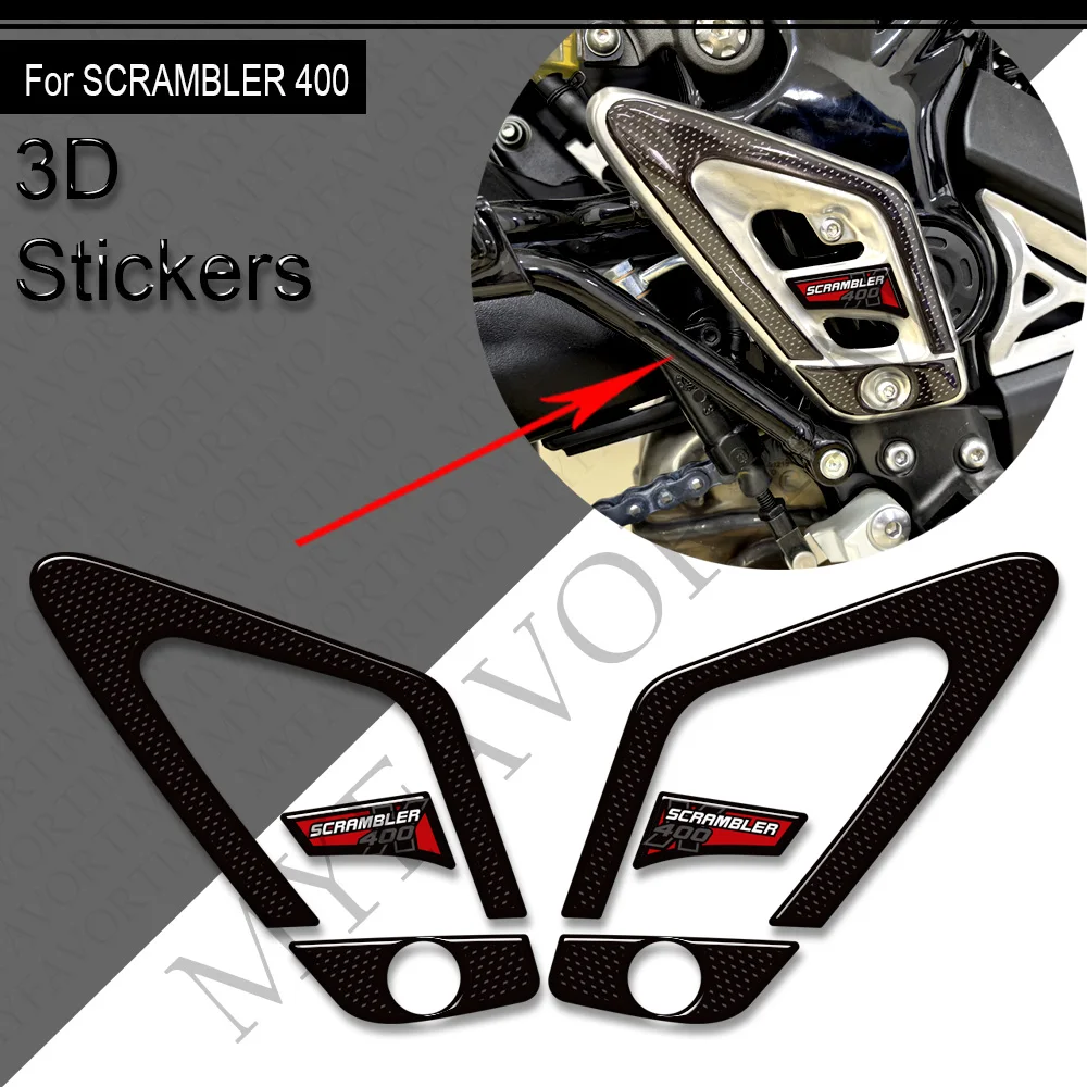 New For Triumph Scrambler 400X 400 X Motorcycle Accessories Tank Pad Side Fuel Kit Fairing Fender Stickers Decals 2024 2025 - Image 4