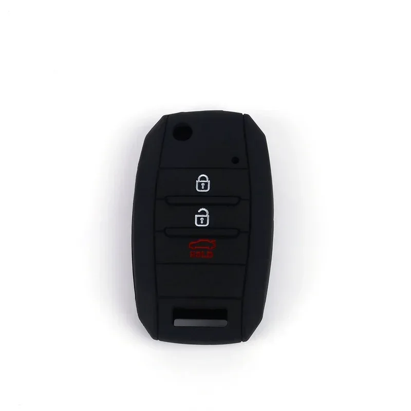 Silicone Car Key Cover Case for KIA Rio Sportage 2015 Ceed Sorento Cerato Optima K2 K3 K K5 Rio 3 Button Flip Remote Protect