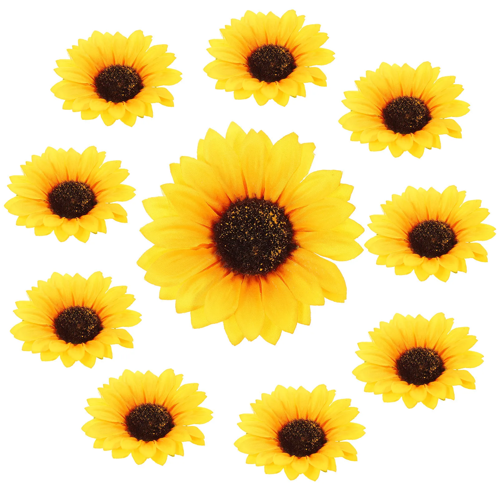 

10Pcs Sunflower Patches Sew on Applique for Jackets Clothes Bags Hats Shoes DIY Crafts Embellishment Mini Sunflowers for Crafts