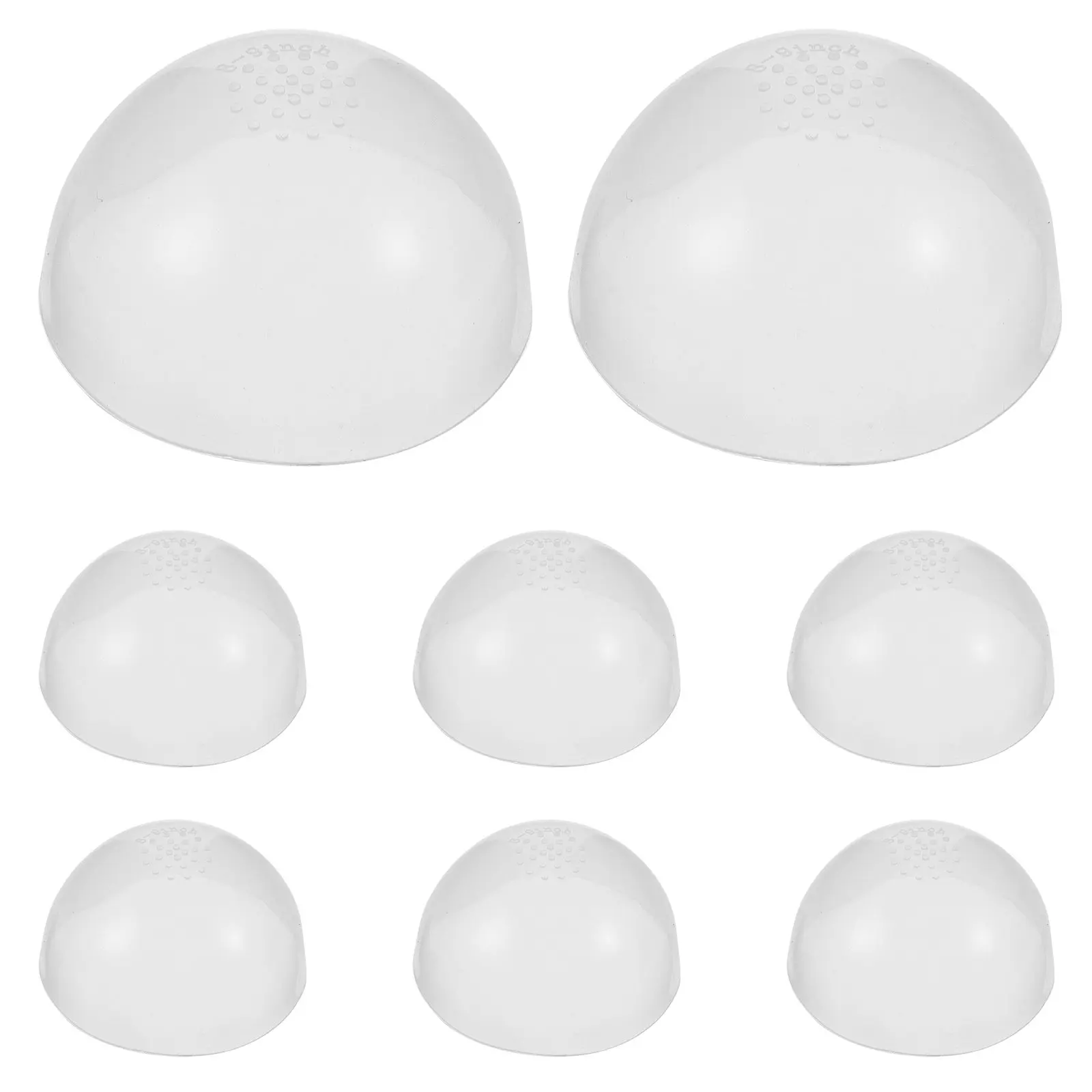 8Pcs Silicone Cap for 20-21.5cm Head Circumference Anti-Slip Hair Cover Headgear Silicone Head Protector for Bjd