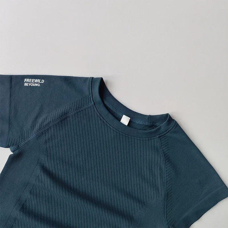 Short-sleeved Fitness Uniforms Slim T-shirts Casual Versatile Slim Running Skin-friendly Top Comfortable Quick-drying Shirts