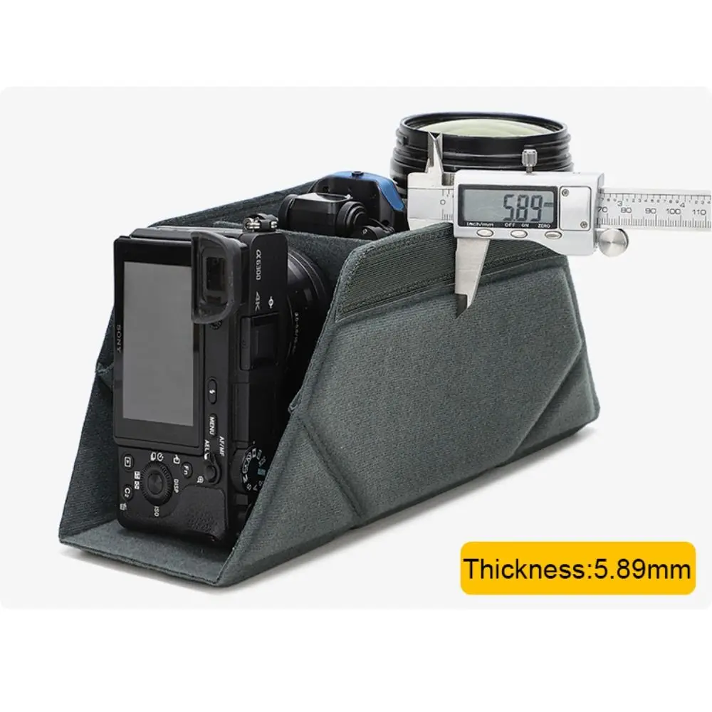 Moisture Proof Camera Lens Inner Bag Shock Absorption Wear Resistant DSLR Protection Storage Case Interior Dividers