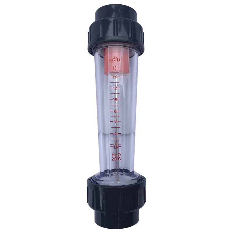 LZS Variable Area Flow Meter Flange Thread Connection PVC Plastic Tube Flowmeter Water Rotameter With Alam Limit Switch