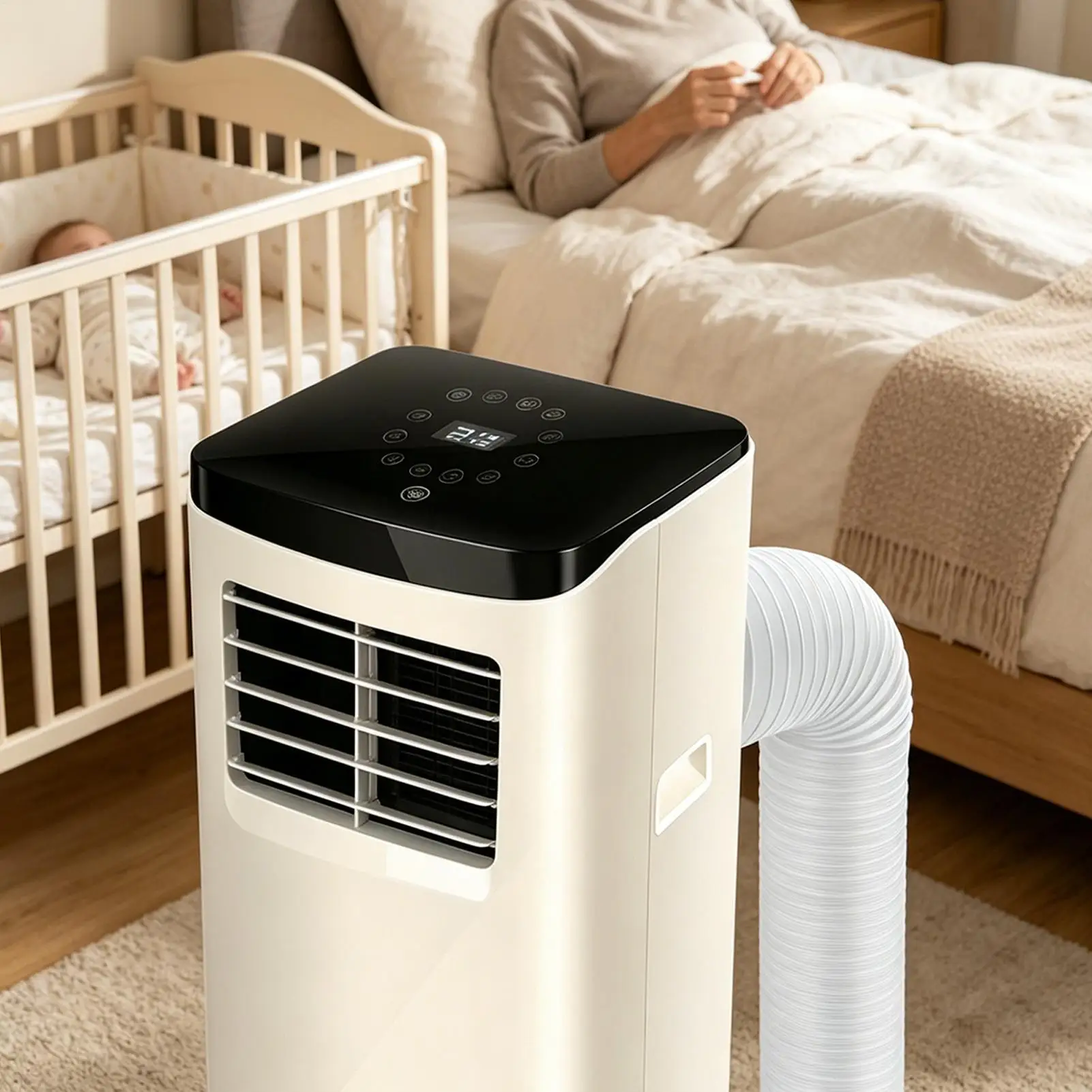 Portable Air Conditioner Hose Adapter 5.1 Inches Exhaust Tube Interface Coupler Portable AC Exhaust Hose Connector For Home