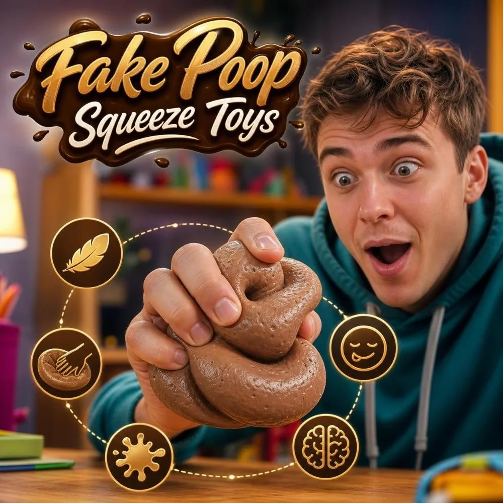 Creative Fake Poop Squeeze Toys Anxiety Relief Kneading Realistic Shit Squishy Toy Novelty Comfortable Prank Toys