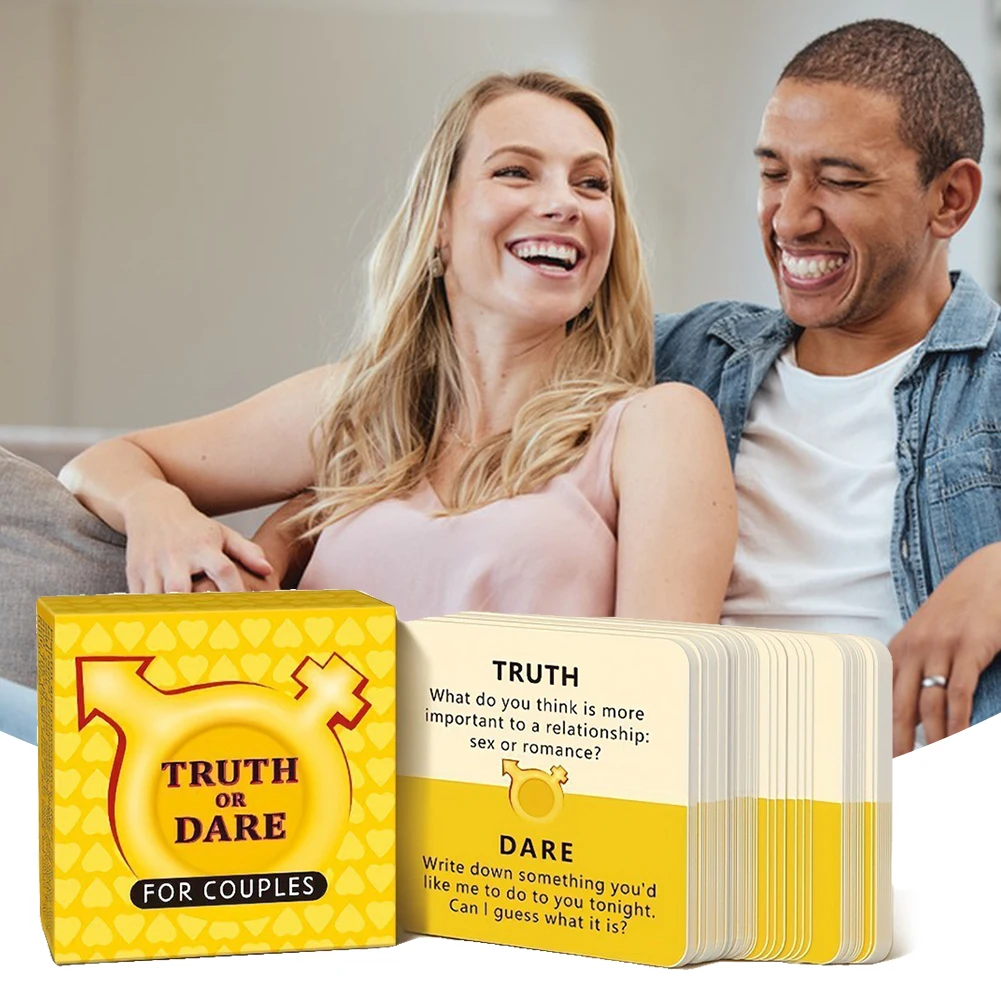 Truth Or Dare for Couples Lovers Board Game Drunk Couples Drinking Game Card Romantic Game Christmas Halloween Thanksgiving Gift