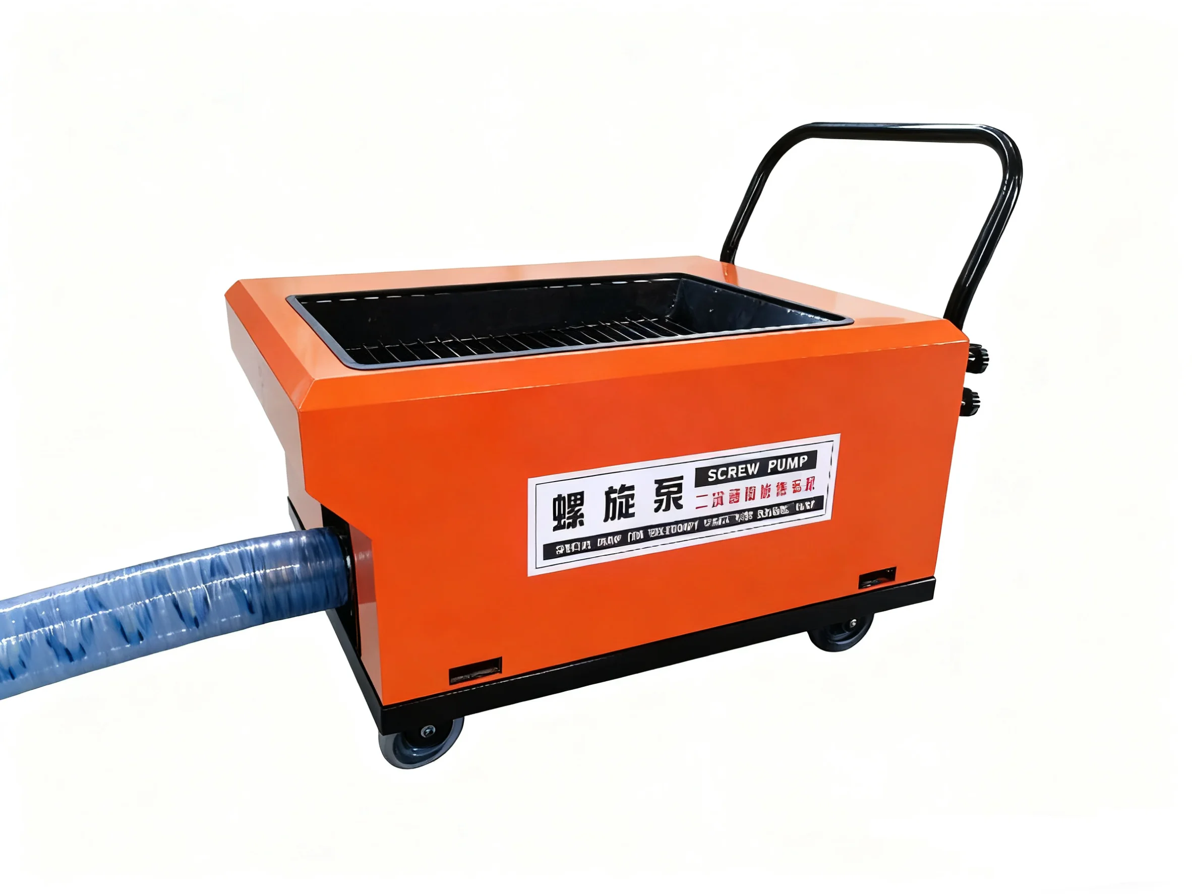 Electric 380V220V Miniature Screw Conveyor Concrete Pump Secondary Cement Mortar Pouring Machine view 3